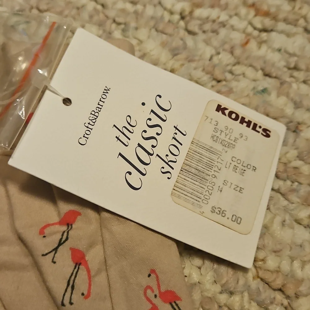 NWT Craft & Barrow Size 14 Skort - Picture 3 of 5
